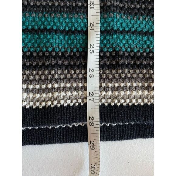 S4 90s VTG Cattivo Stripe Ramie Cotton V Neck Sweater Size‎ S/M - Picture 6 of 6